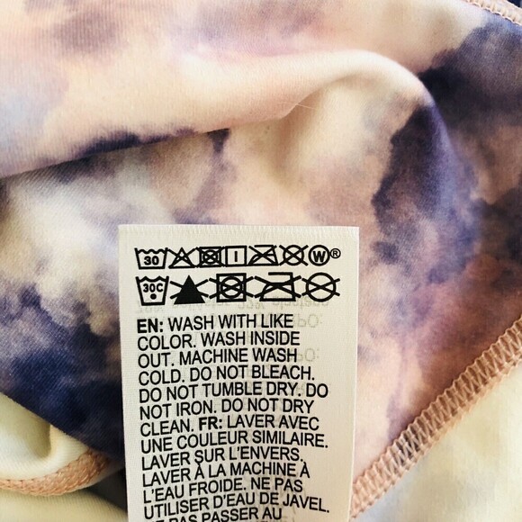 Roxy Kaileo Womens High-Waisted Ankle Leggings Mellow Rose Cloud Colors Large - Picture 13 of 14